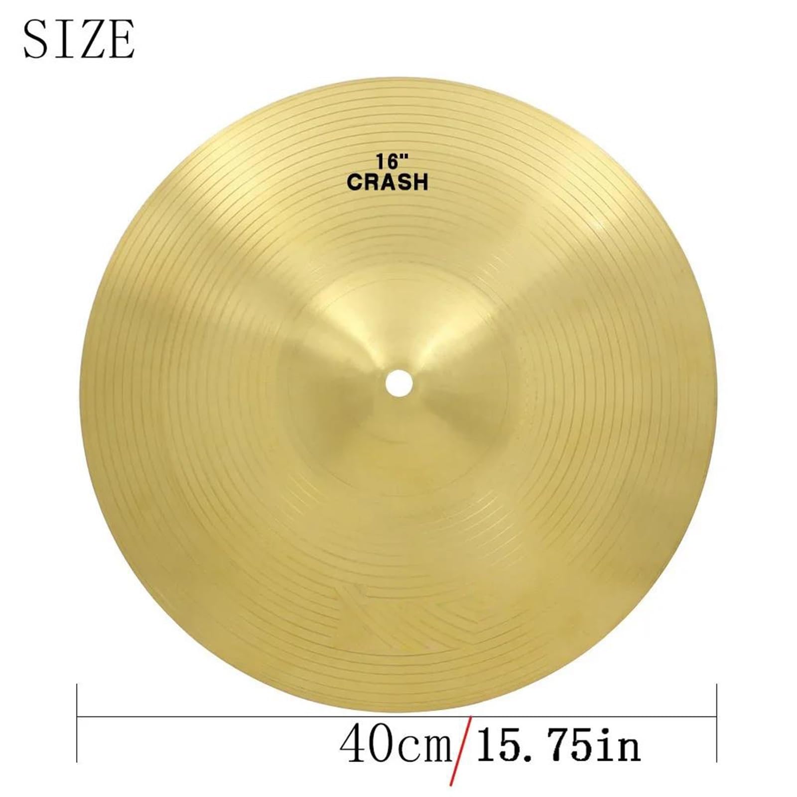 Talerz Profesjonalny Talerz Ze Stopu Mosiądzu 8 10 12 14 16 18 20 Cali Hi Hat Dla Początkujących Ćwiczących Grę(16 Inch)
