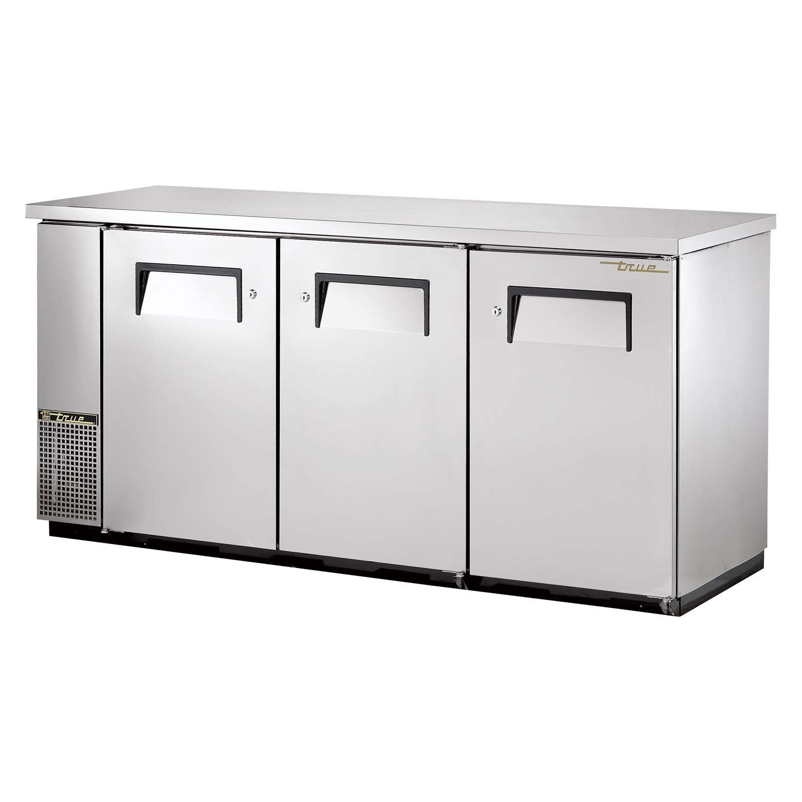 S/S 2-Solid Door 4-Shelf Back Bar Cooler for 150 6-Packs by TRUE – Commercial Grade