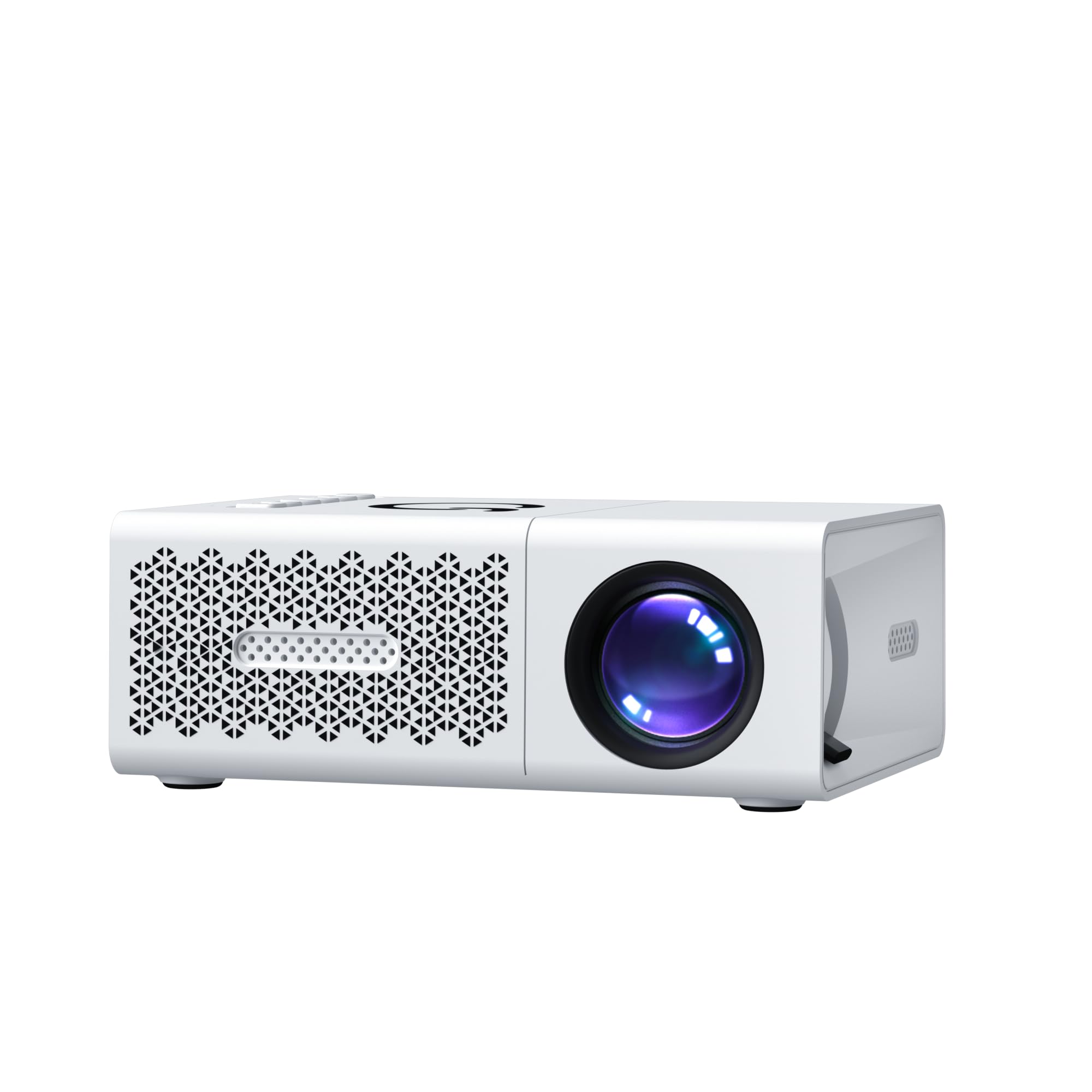 Proiettore portatile, mini proiettore, messa a fuoco rapida, compatibile con smartphone, computer, dispositivi USB e altoparlanti; ideale per home theater, uffici, salotti, camere da letto e come un