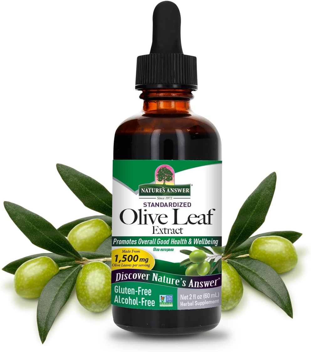 Alcohol-Free Oleopein Olive Leaf, 2-Fluid Ounces