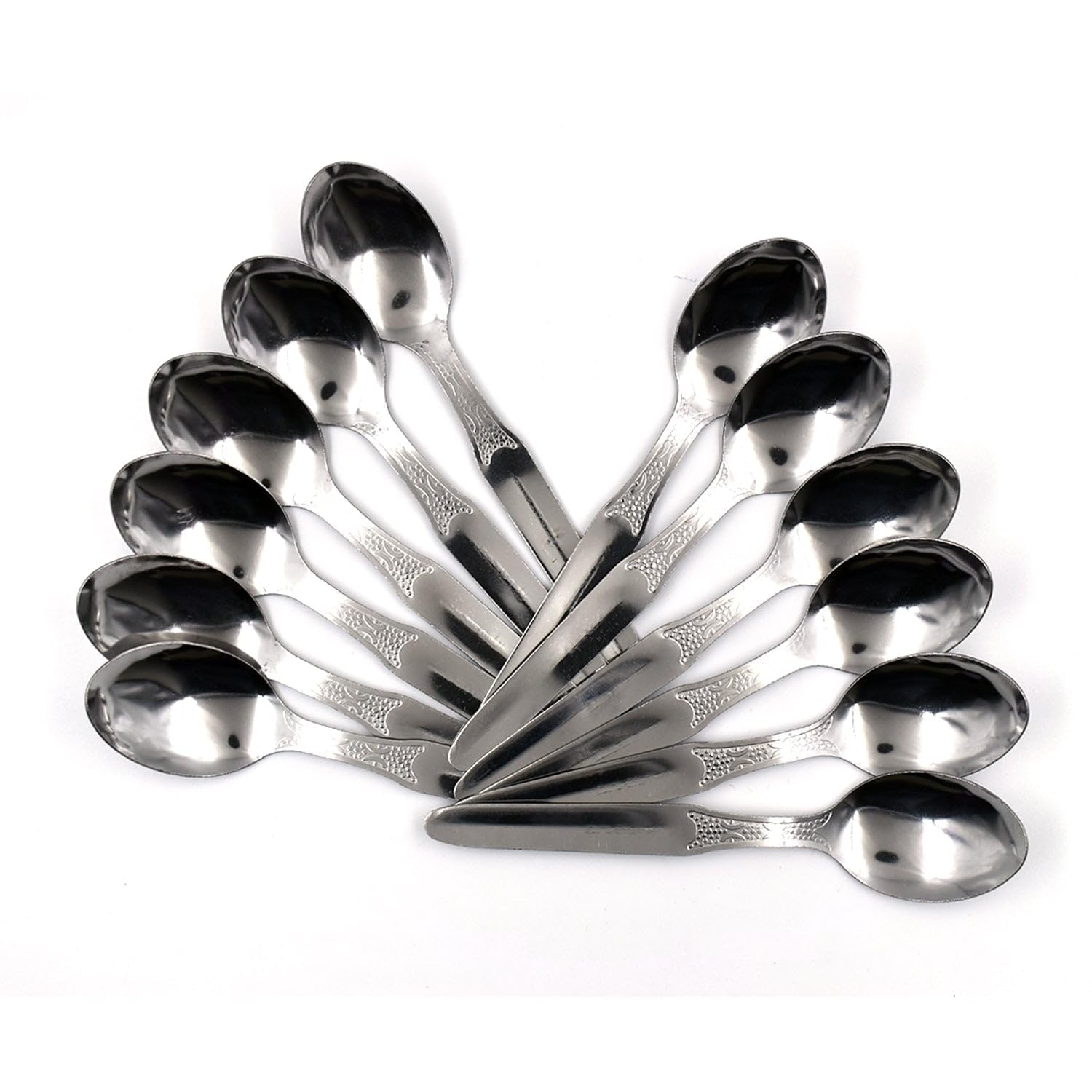 VK Stainless Steel Medium Dinner Table Spoon (Set of 12Pcs)