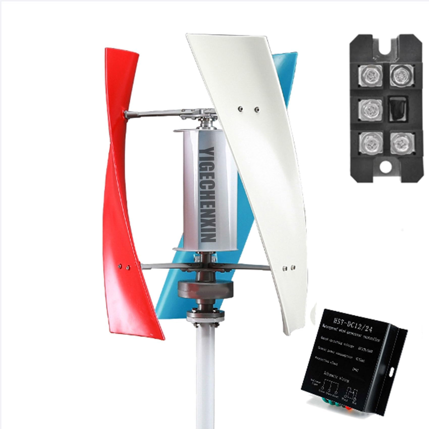 6000W Low Noise Portable Wind Turbines-Windmill for Home Farm Wind System 12V 24V 48V 220V 3 Phase 3 Blades with Controller and Rectifier