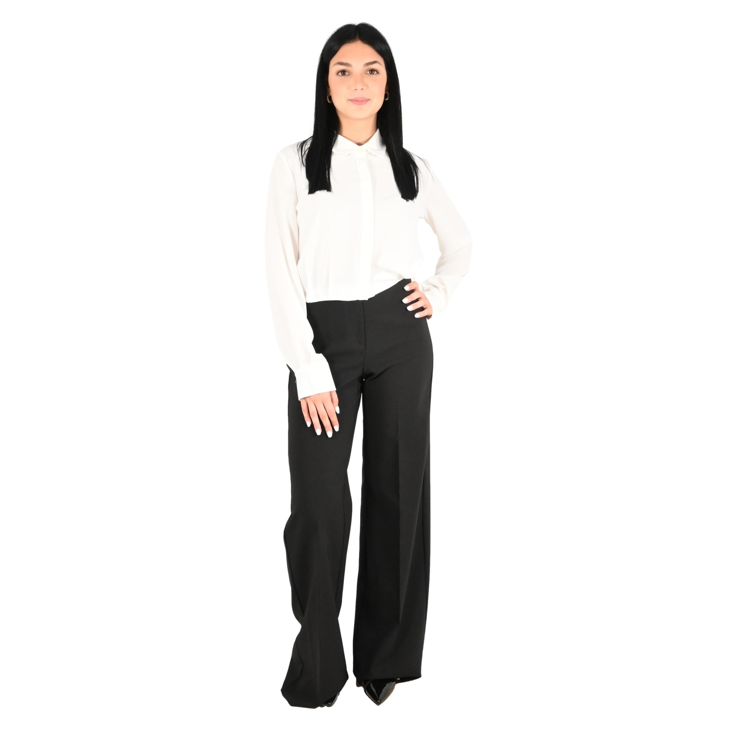 Rinascimento pantalone donna nero CFC0130249003
