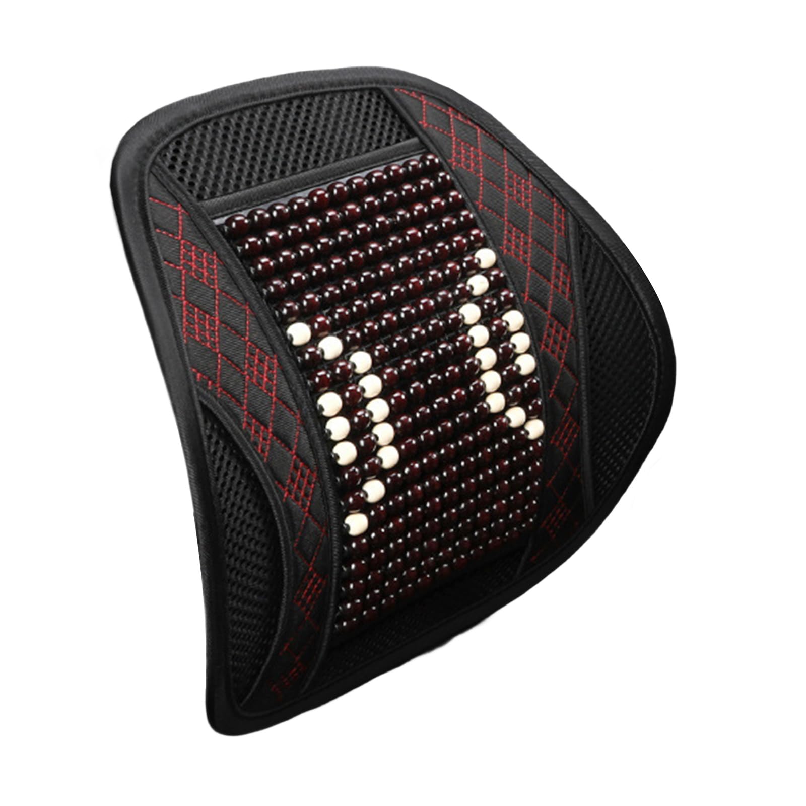 Hsioluted Beaded Seat Covers Lumbar Back Brace Cushion Vehicle Chair Ventilated Cooling Seat Pad Covers