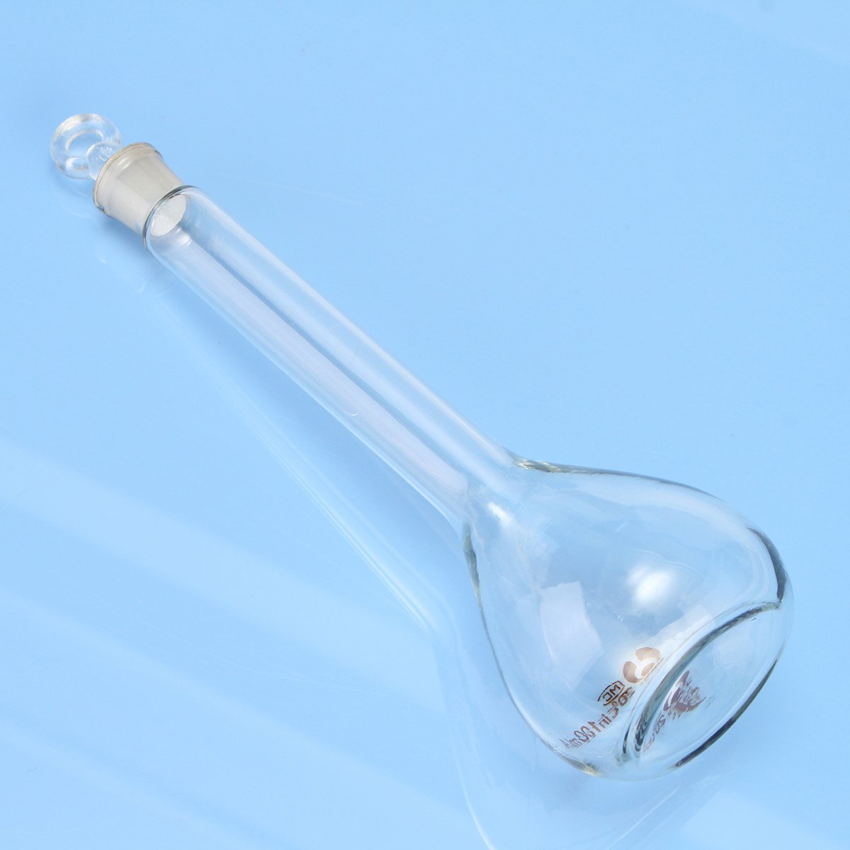 Fiole Jaugée En Verre Borosilicaté Transparent, 100 Ml, Avec Bouchon