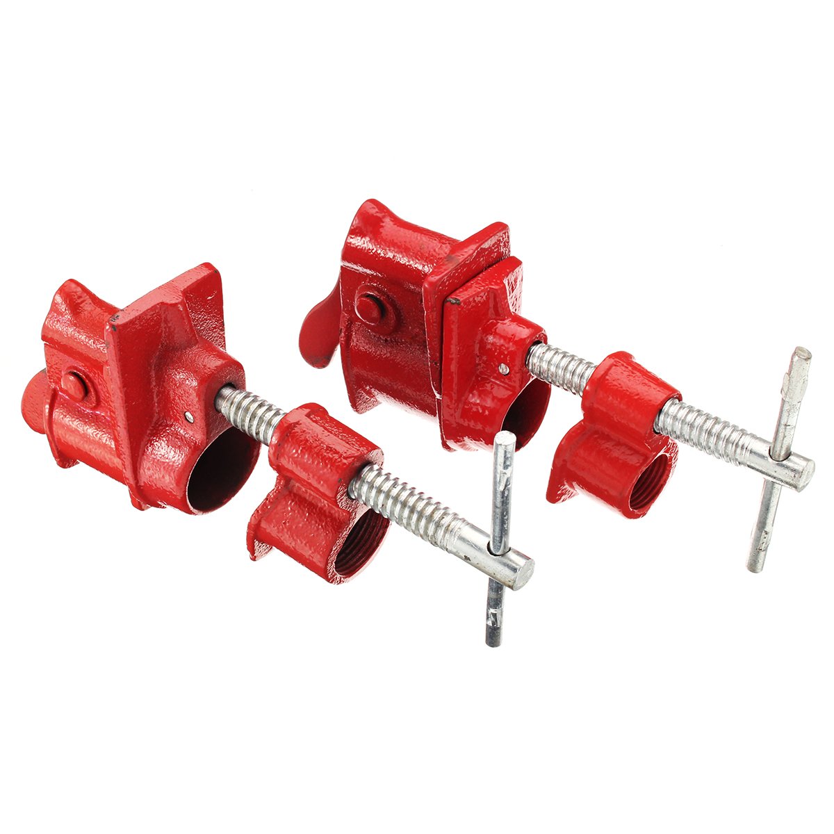 RanDal 1/2 Pollici 3/4Inch Legno Incollaggio Tubo Morsetto Set Heavy Duty Pro Lavorazione Del Legno Ghisa - 3/4 A