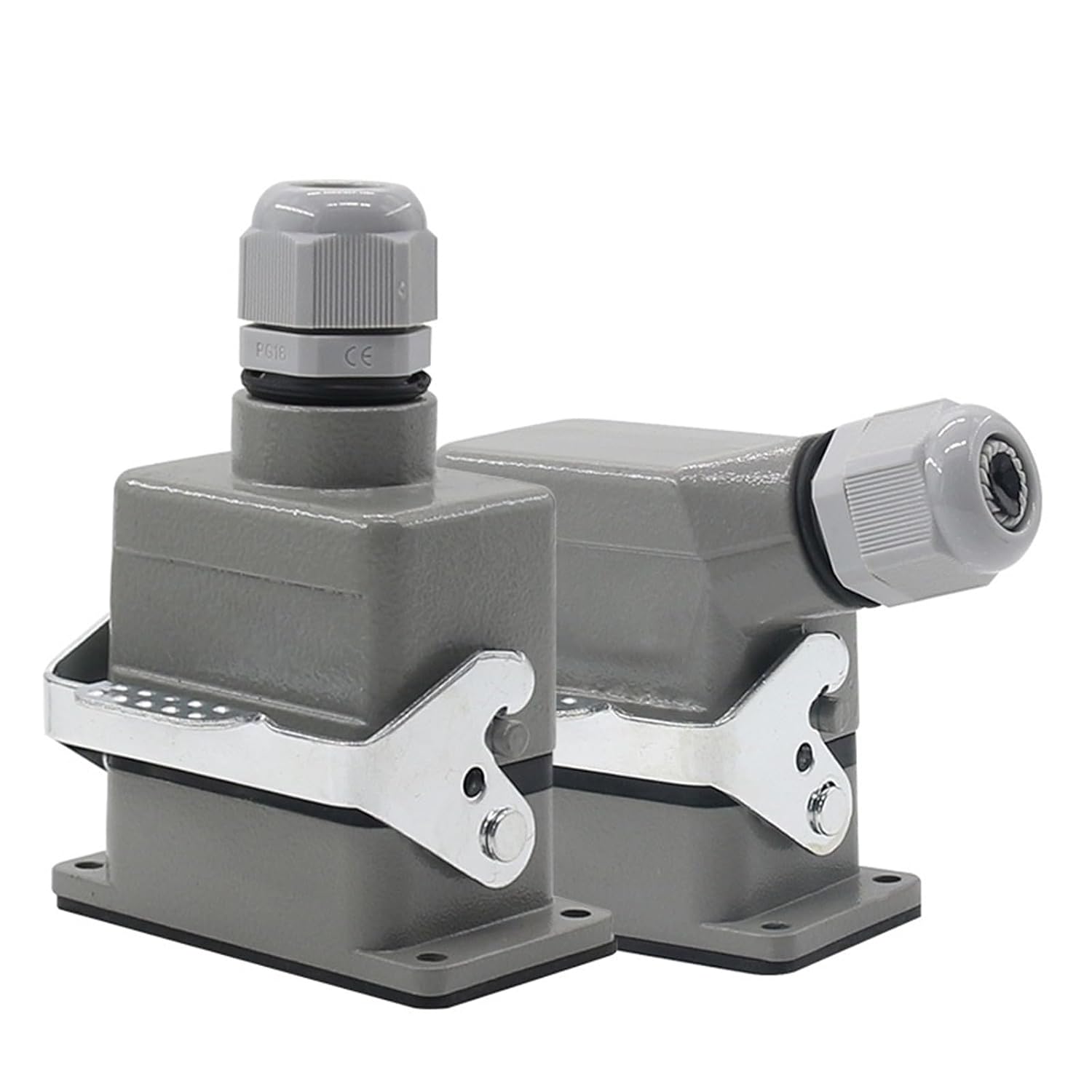 HDC-HE-006 Rectangular Heavy Duty Connector 6 Core Pins Aviation Industrial Control Cabinet Socket 10A 250V 1Pcs(G)