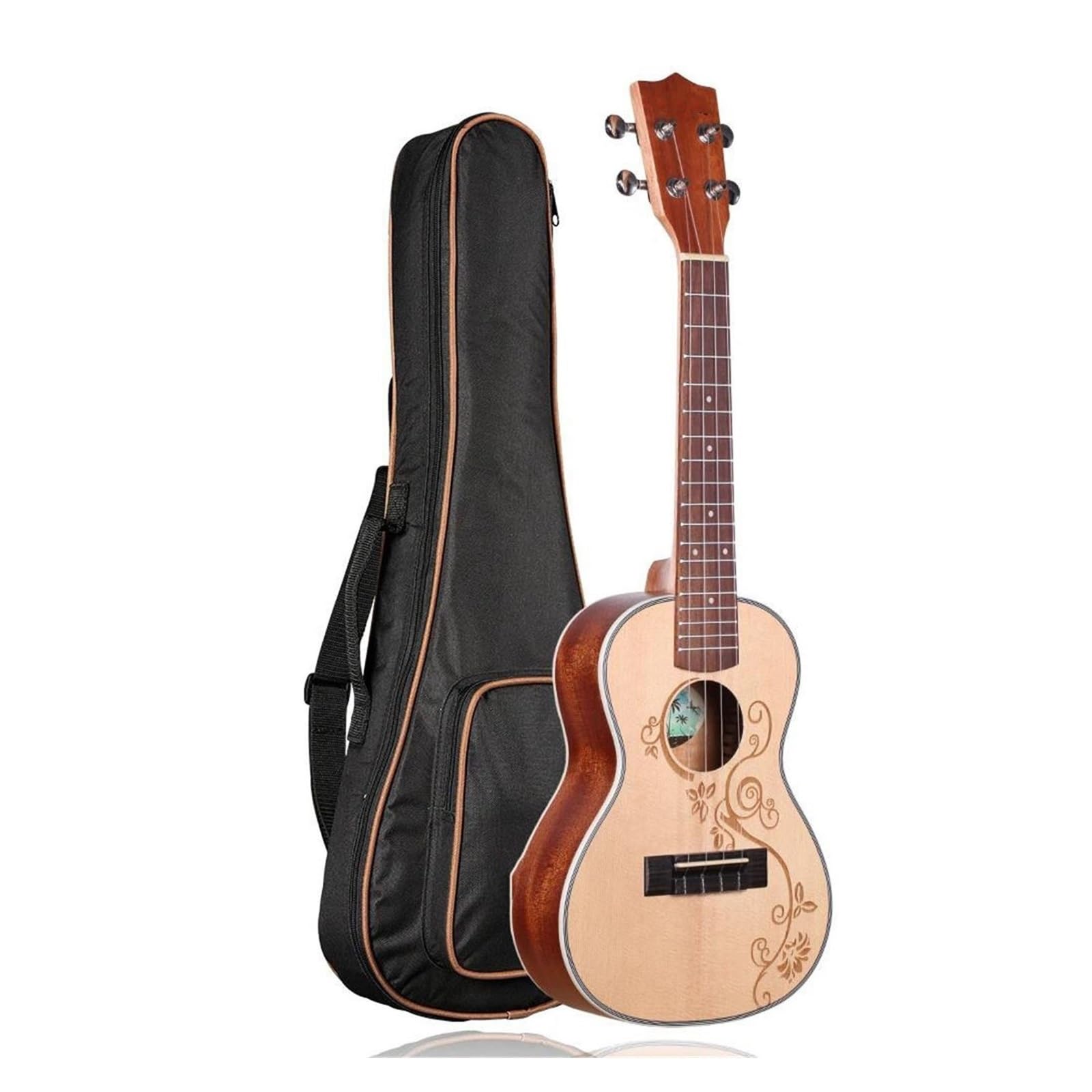 Zestawy Ukulele 23 26calowe Koncertowe Ukulele Tenorowe Wykonane Z Drewna Świerkowego Akcesoriami W Zestawie(23 inches)