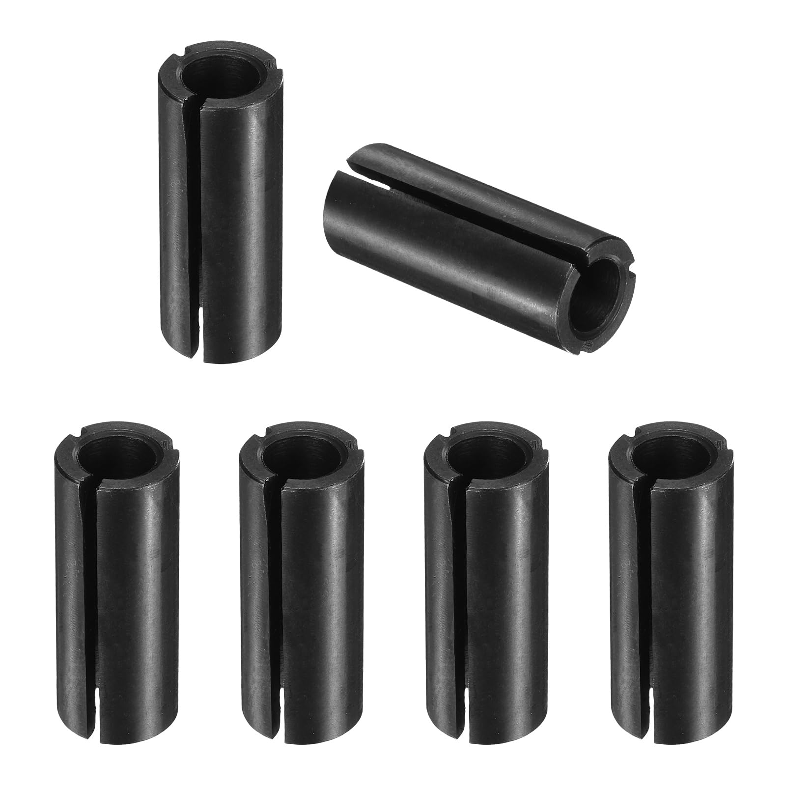 sourcing map 6pcs Collet Adapter 10mm (25/64") to 6mm (15/64") Black