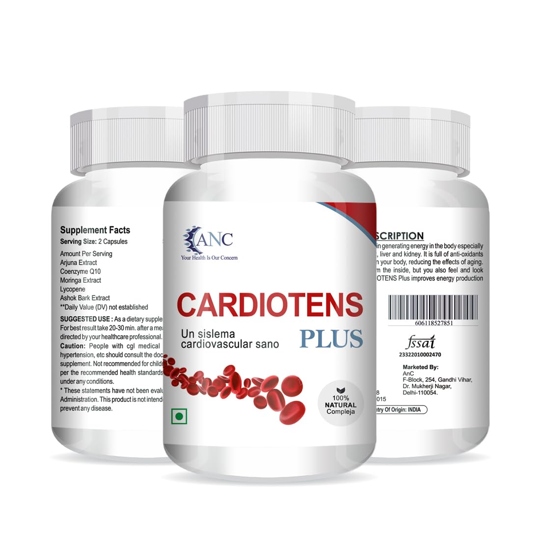 See full amazon price history chart for ANC CARDIOTENS PLUS with Arjuna Extract & Moringa Extract Heart Health Supplement (60 Capsules) for Men & Women -Pack of 3 ANC CARDIOTENS PLUS with Arjuna Extract & Moringa Extract Heart Health Supplement (60 Capsules) for Men & Women -Pack of 3 (B0CF9XJHVQ) Amazon Price History, Amazon Price Tracker