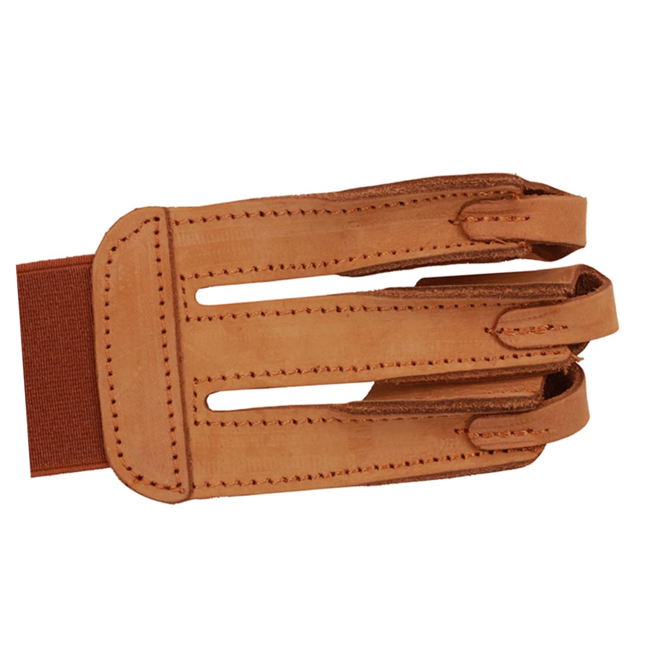 UPKOCH 1Pc Three Finger Gloves Finger Protector Guard for and Comfortable and Durable Shooting Accessory for Outdoor Sports Brown