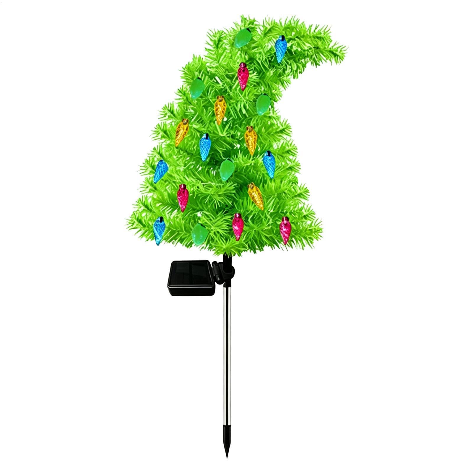 Albero Di Natale Solare Impermeabile A Luce Calda Con