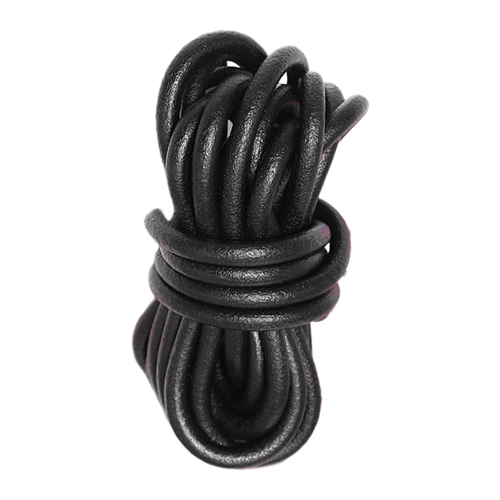 LOVIVER Corda in Pelle da 5 yarde, Corda per la creazione di Gioielli, Perline Artigianali, progetti di intrecciatura