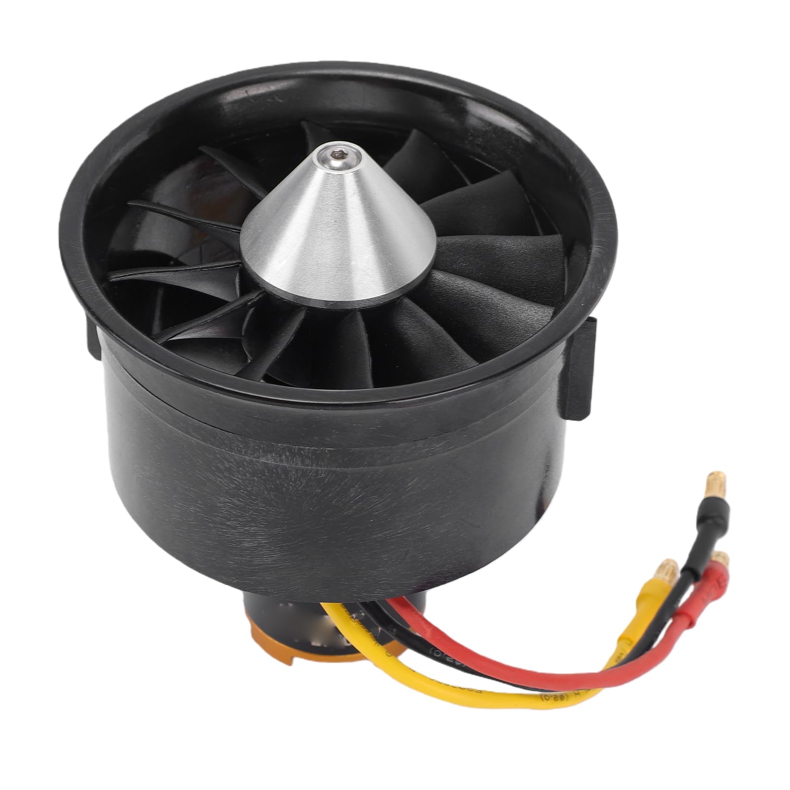 Wentylator Kanałowy 64 Mm z 12 łopatkami, Jednostka EDF 2900 KV z Odpornym na Ciepło Silnikiem Outrunner, Konstrukcja z Tworzywa Sztucznego ze Stopu Aluminium i Miedzi, Zrównoważony