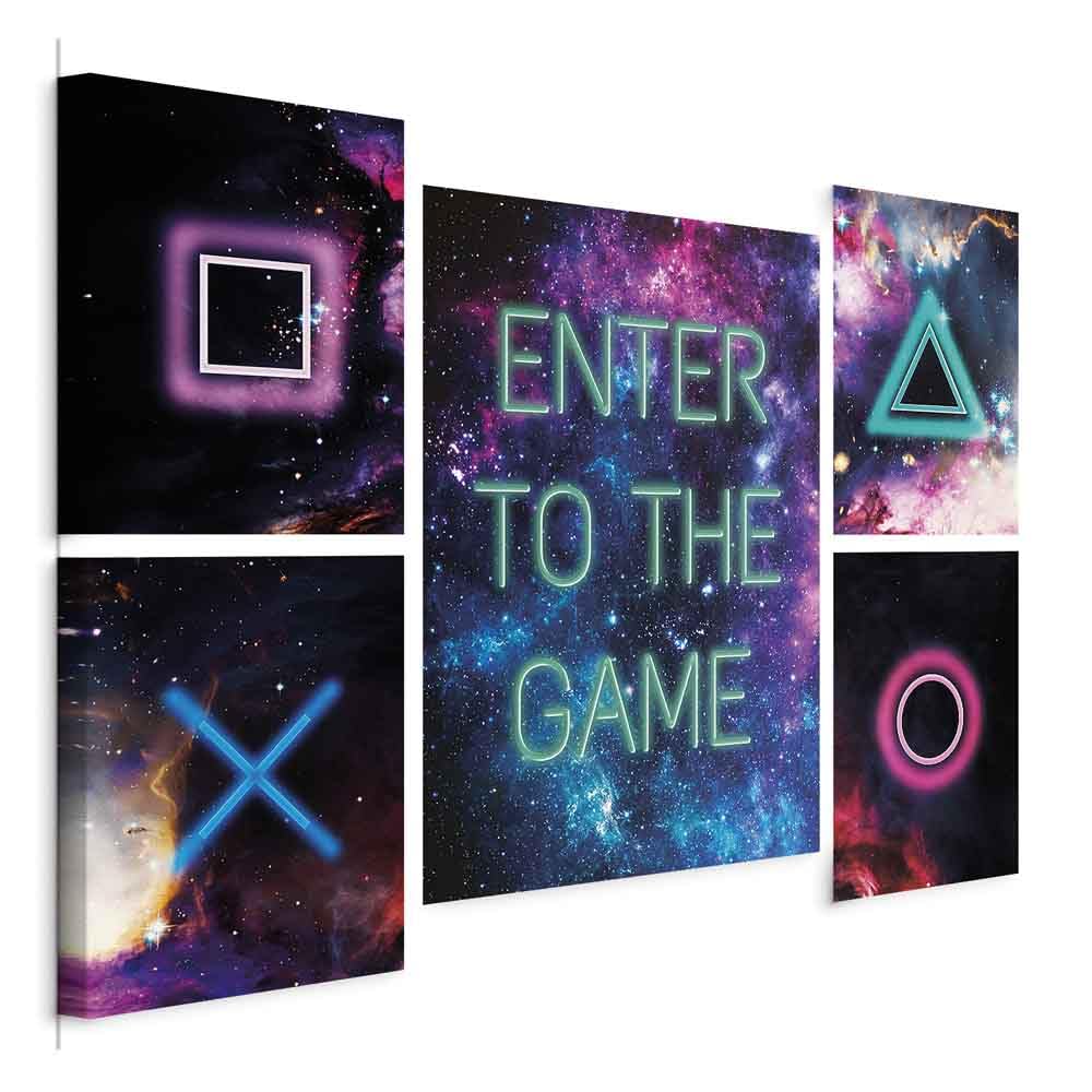 Quadro Su Tela 5 Pezzi Illidan Stormrage | Dimensioni Variabili, Cornice Inclusa | Decorazione Moderna - 5