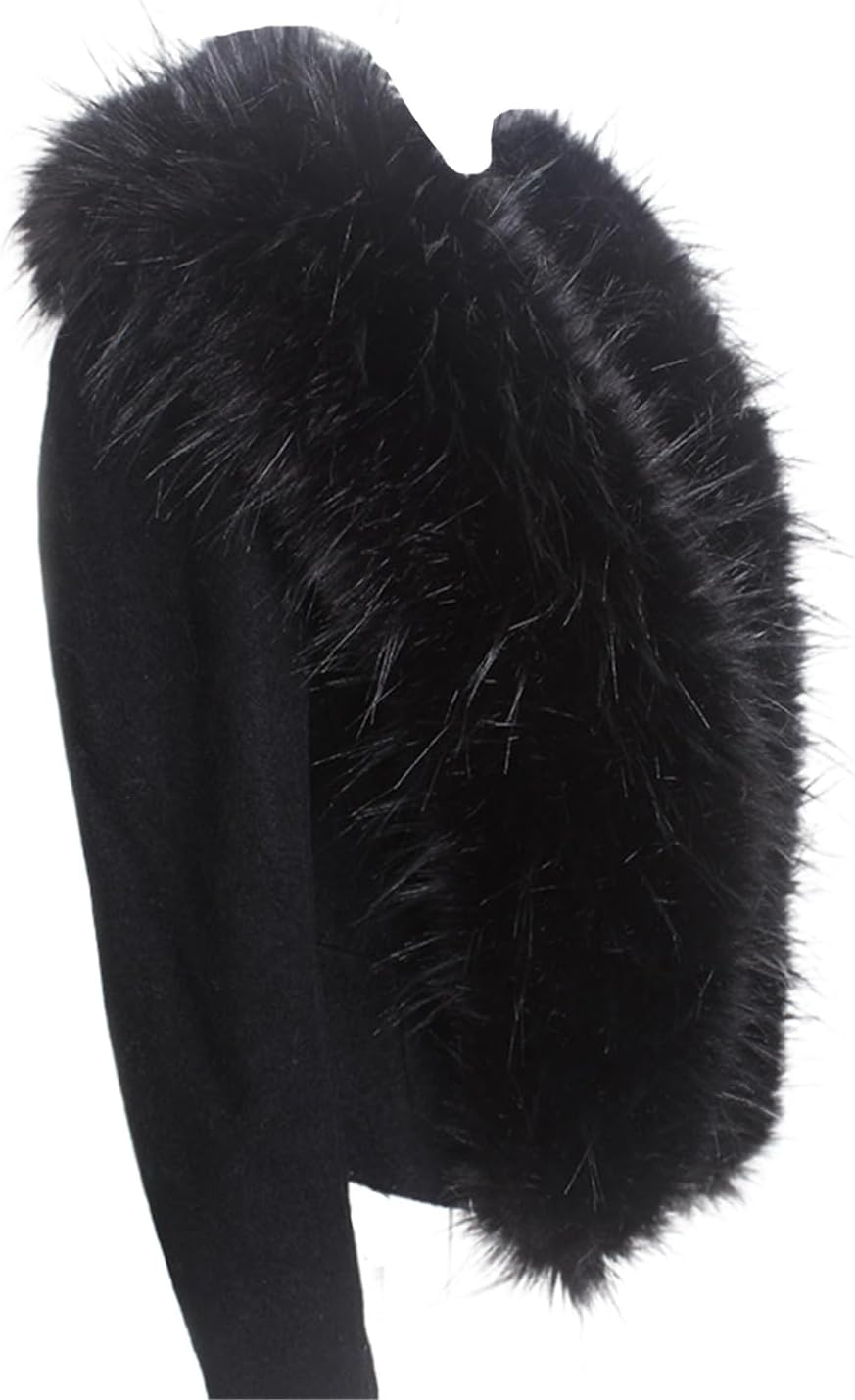 Faux Raccoon Fur Shawl For Women Winter Jacket Coat Fur Decor Warm Wraps Scarf Collar 160 * 20cm