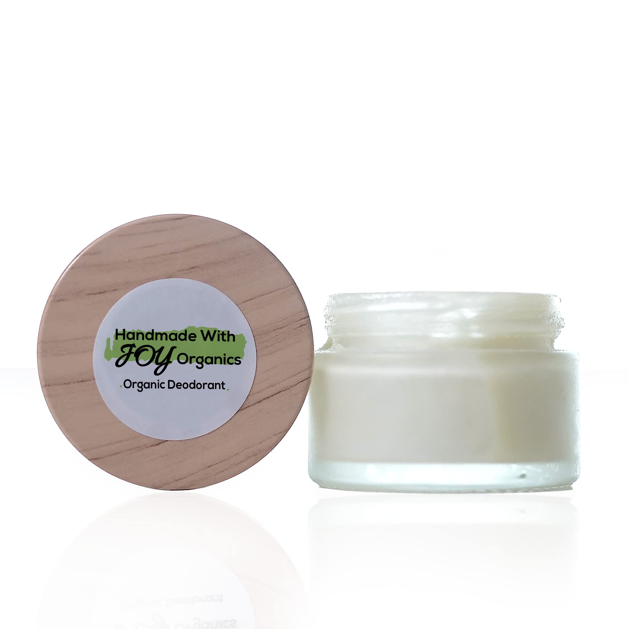 Organic Deodorant by "Handmade With Joy", 100% Natural, Paraben free, Toxin Free, Aluminum Salt Free, For Men, Women and Teenagers, 50g, Cream, Vegan