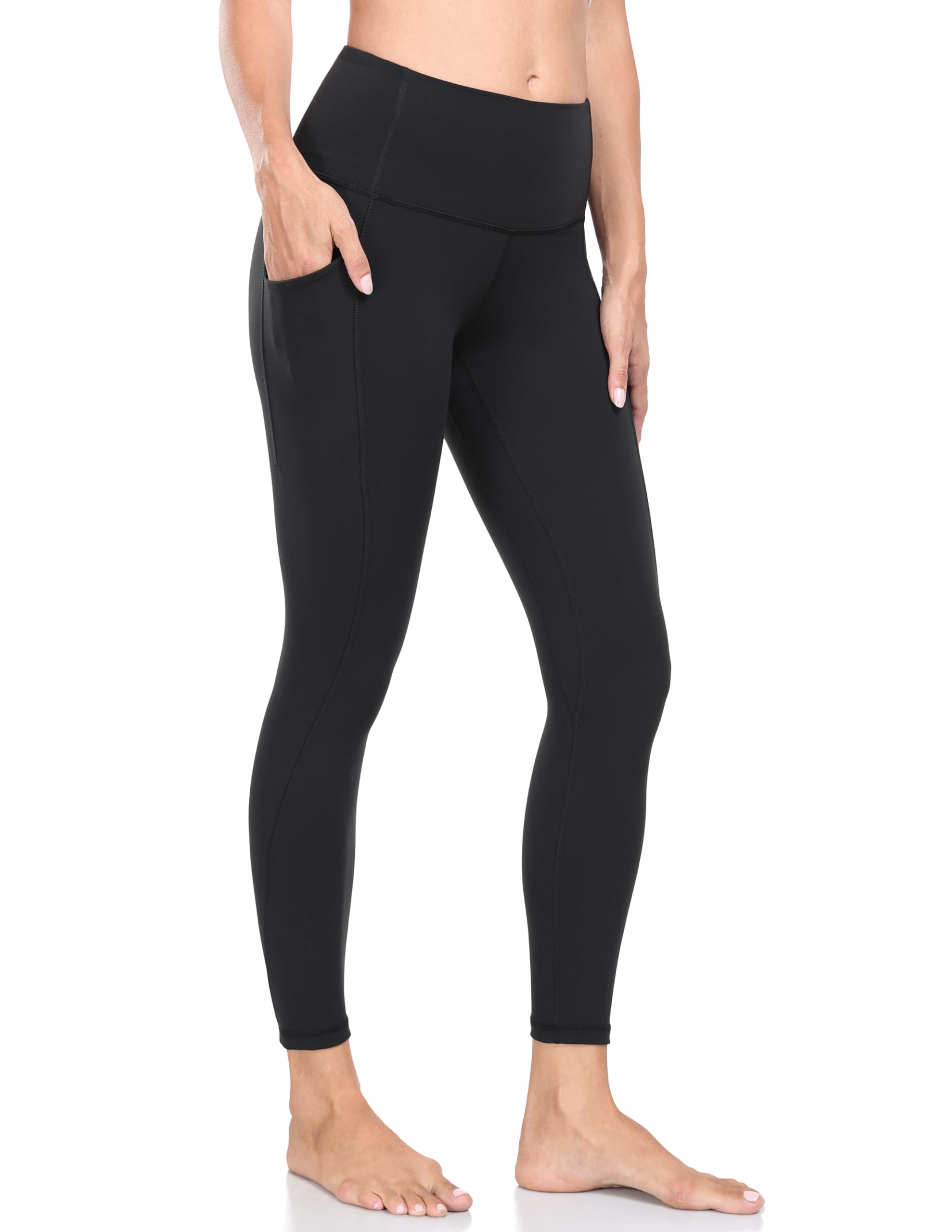 YUNOGALeggings with Pockets for Women High Waist Tummy Control Yoga Pants Full Length Leggings Pants