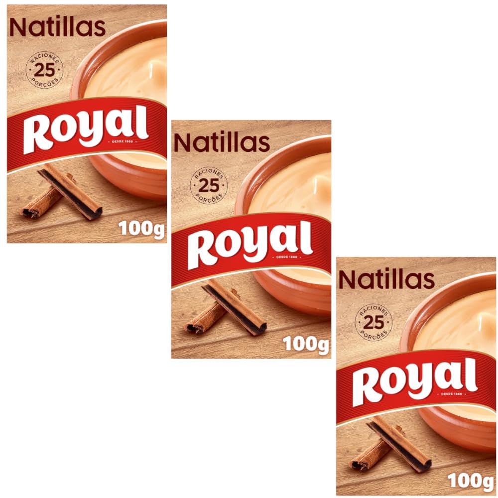 Natillas Royal Dessert Mix 100 g (25 Servings) (3 Pack)