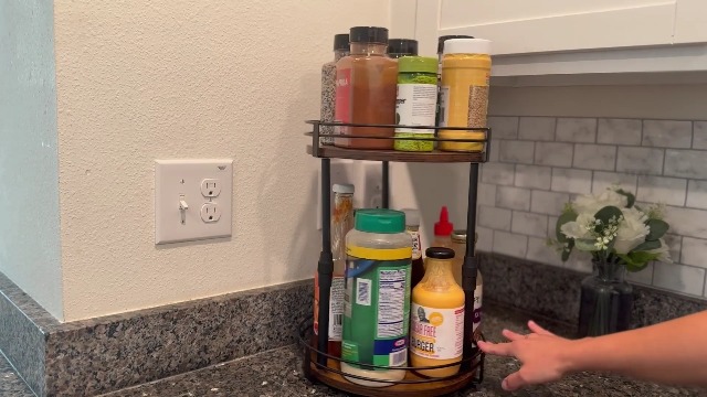 Amazon.com: Across-Star Lazy-Susan-Organizer-Spice-Rack, Rotating