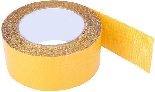 Garosa Cinta de fibra de vidrio de 65.6ft65.6 pies de ancho, cinta de malla de doble cara, impermeable, para aislamiento acústico del suelo (1.969in