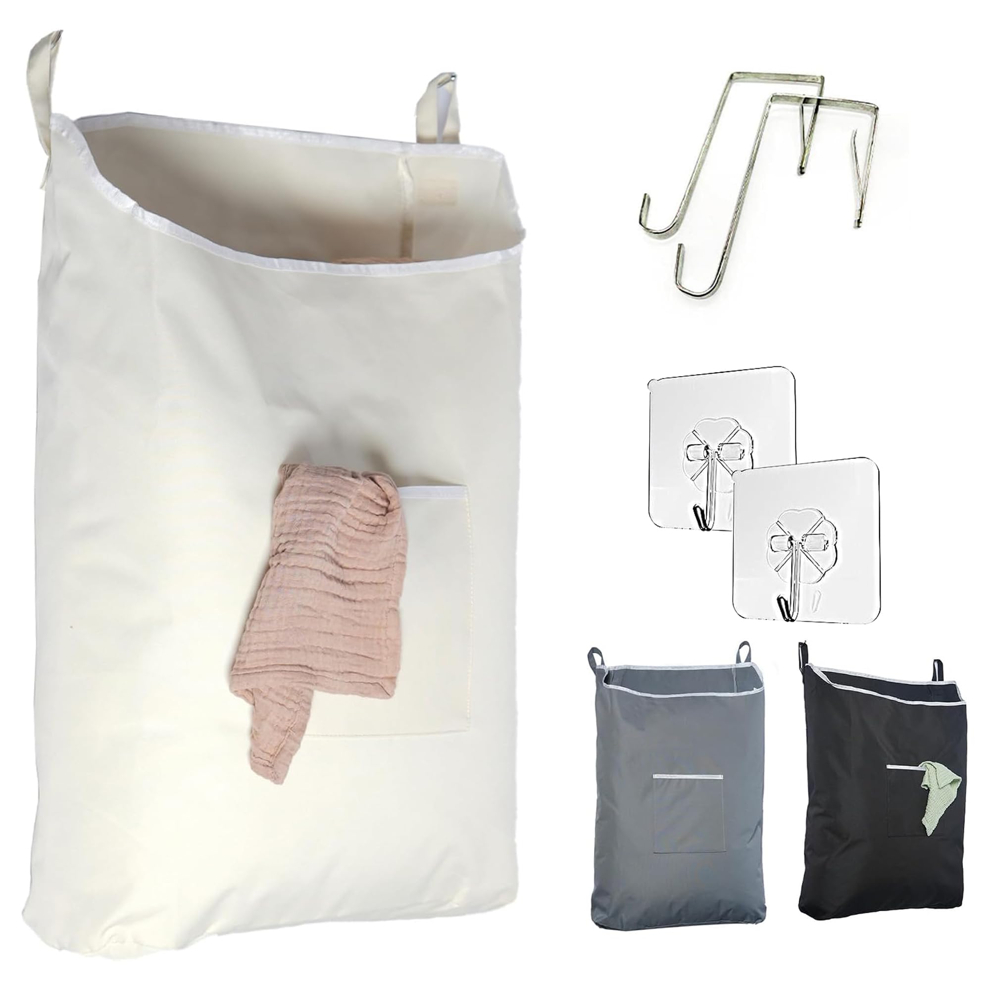 Amazon.com: TFLC Over the Door Hanging Laundry hamper bag, 18x4