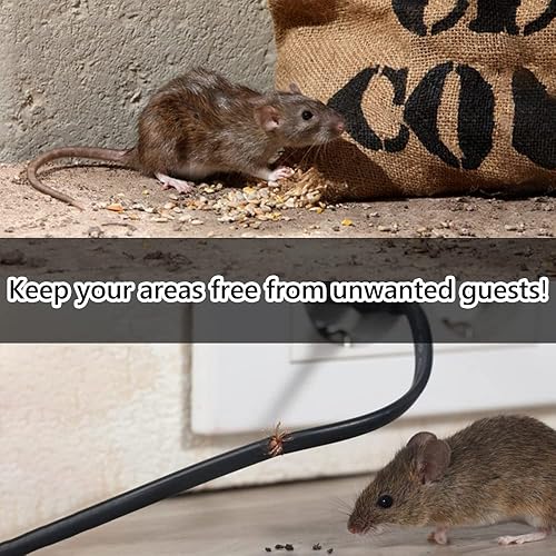 Miniatura 4 de Repelente ultrasónico de roedores, funciona con pilas, repelente de ratones para motores de automóvil, repelente de plagas, disuasorio de ratones
