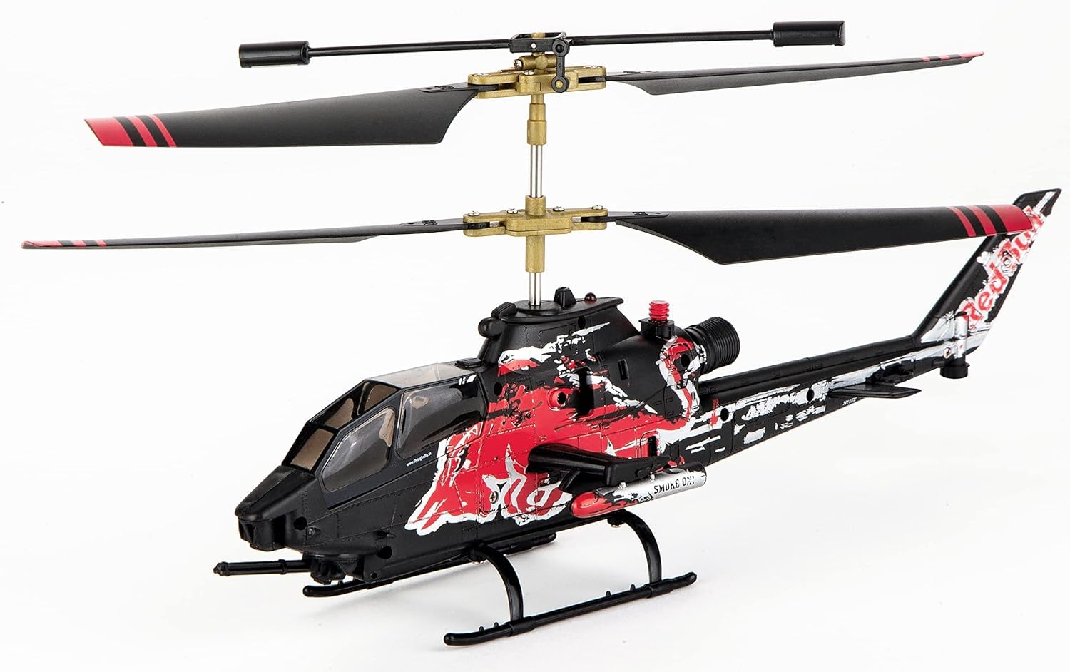 RC Helikopter Red Bull Cobra TAH-1F Einsteiger Koaxial Hubschrauber RtF Modellbau, Mehrfarbig