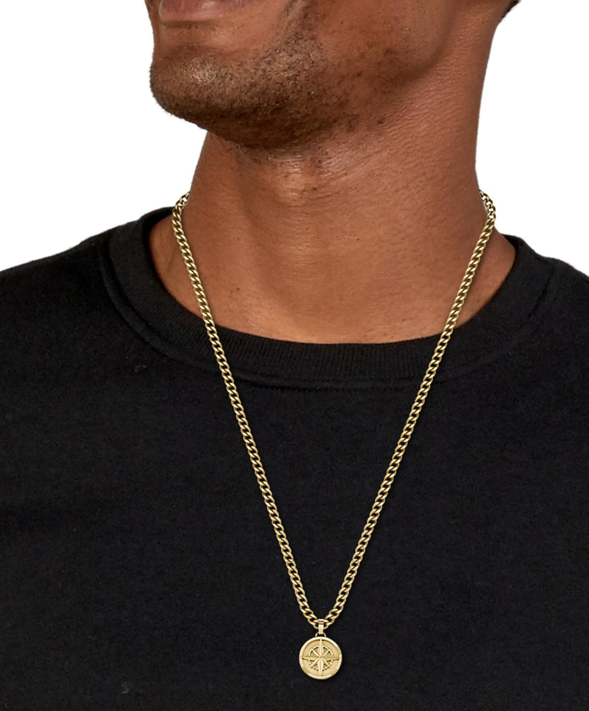 BOSS Jewelry Męski naszyjnik wiszący z kolekcji NORTH ze stali nierdzewnej