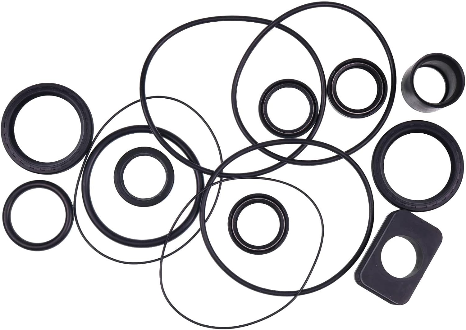 Lower Unit Gearcase Seal Kit 3856002 Compatible With Volvo Stern Penta Drives DP-S DP-S1 DP-SM and OMC Sterndrive 4.3 5.7 7.4L V6 V8 Engines