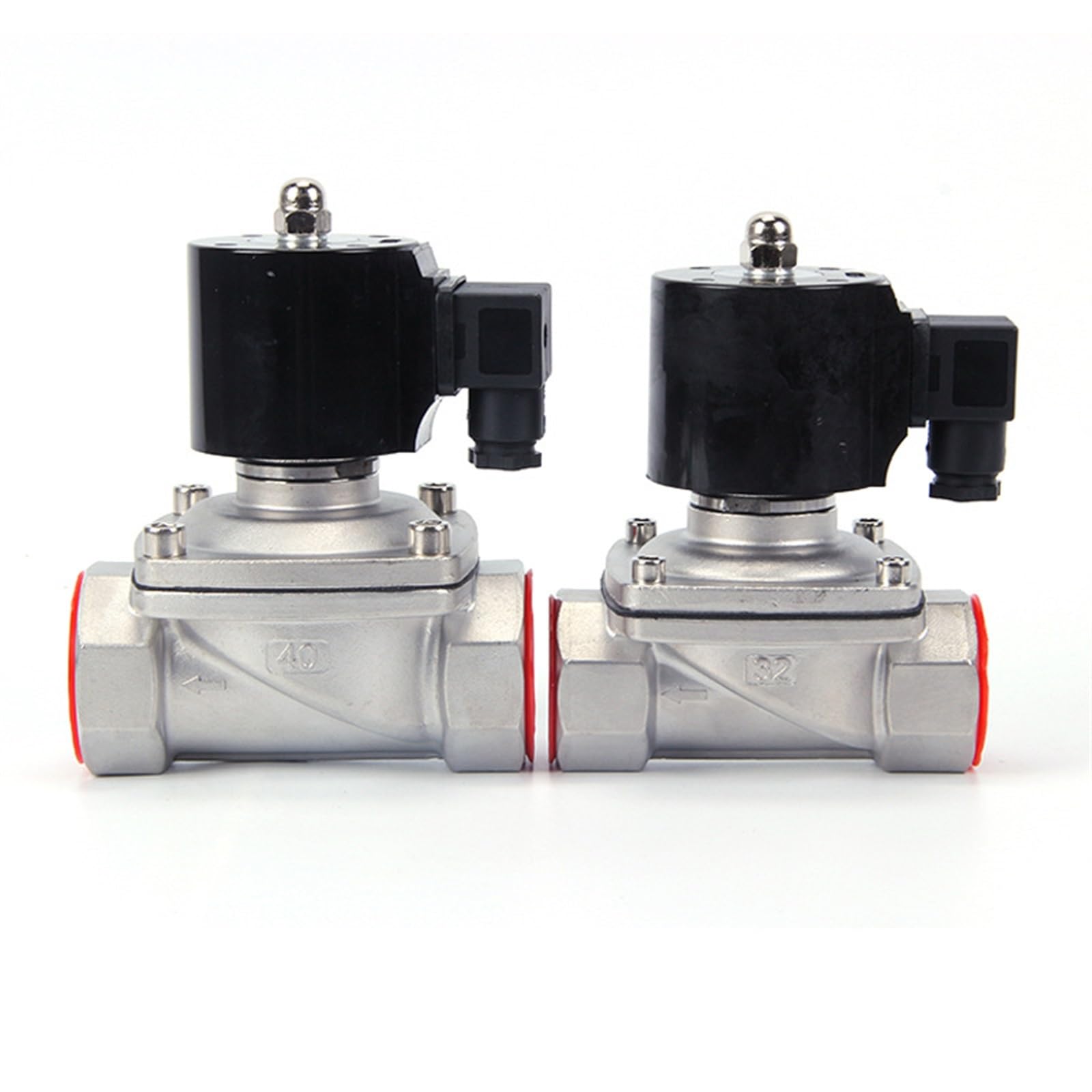 JNVFTCUX DN40 Stainless Steel Normally Closed Water Solenoid Valve 24v 110v NBR Seal(110vac,NPT)