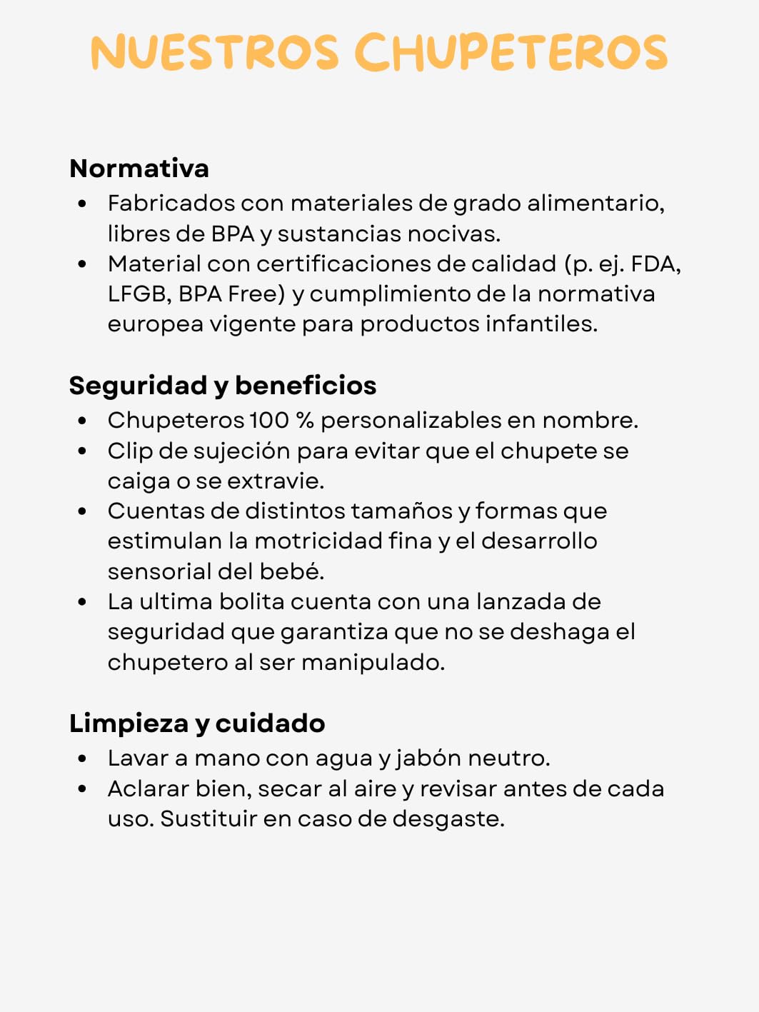 Clip para Chupete Chupetero Personalizado de Silicona Sujeta Chupetes con Diseño de Una Sola Pieza para Bebés Niños y Niñas Regalo Nacimiento Bebé