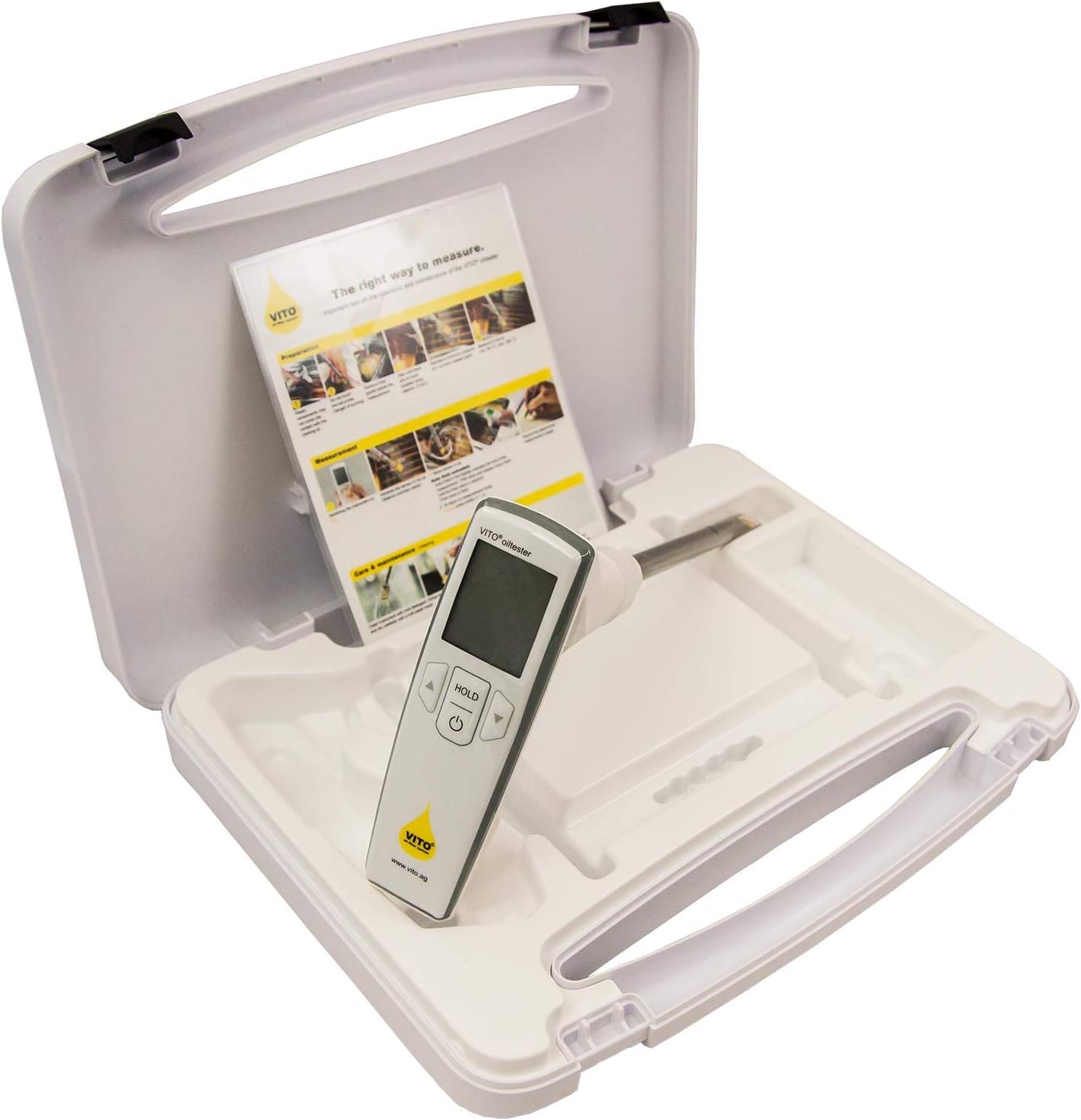 VITO oiltester - Frying Oil Tester - Oil Test kit, White