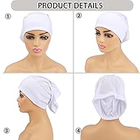 Vista 5 de Messen 6 paquetes de tubo de rastas de elastano, unisex, banda elástica para rastas de extremo abierto, cubierta elástica para el cabello