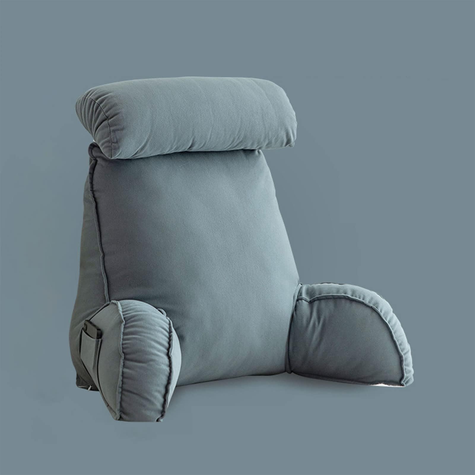 Coussin de lecture pour dossier ergonomique avec soutien lombaire et appui-tête