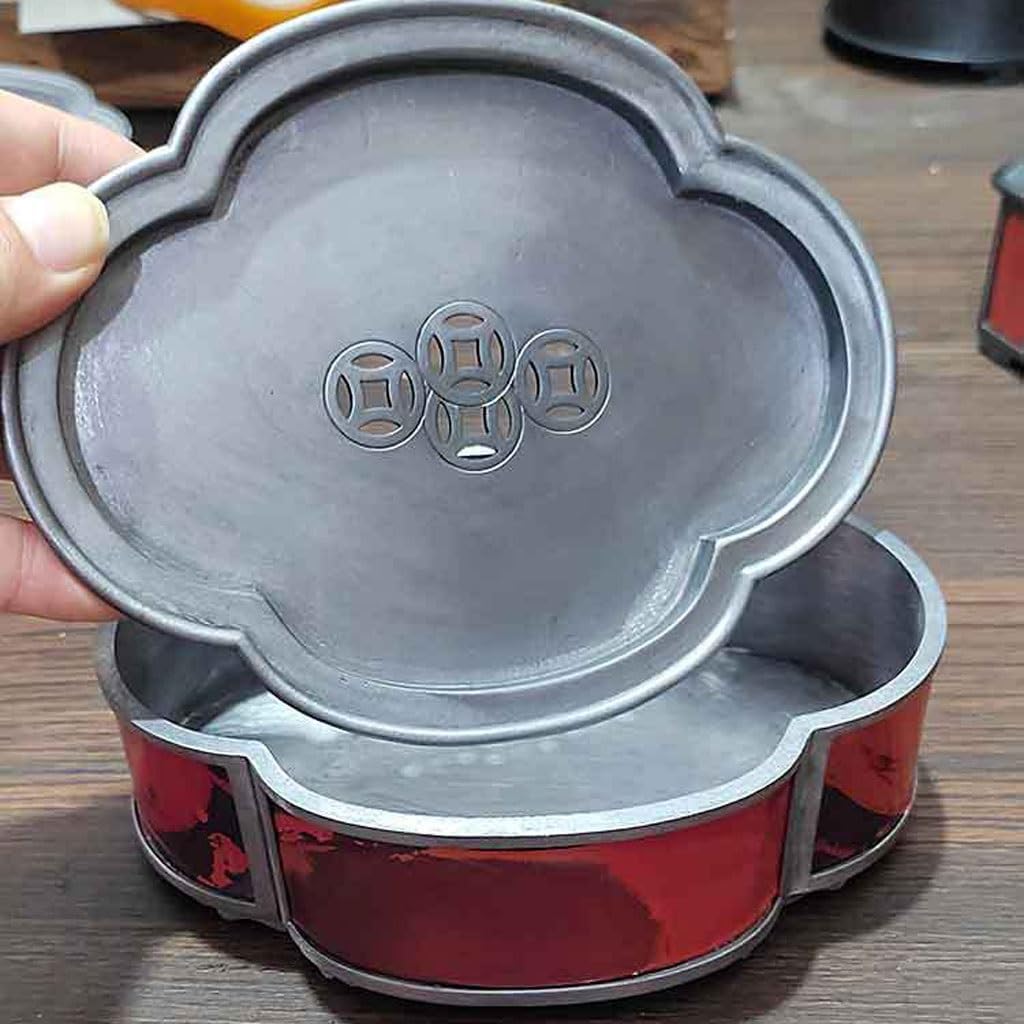 Retro Chinese Style Teapot Household Water Storage Dry Tea Tray Small Wrapped Edge Table Home Tea Table Tea Tray