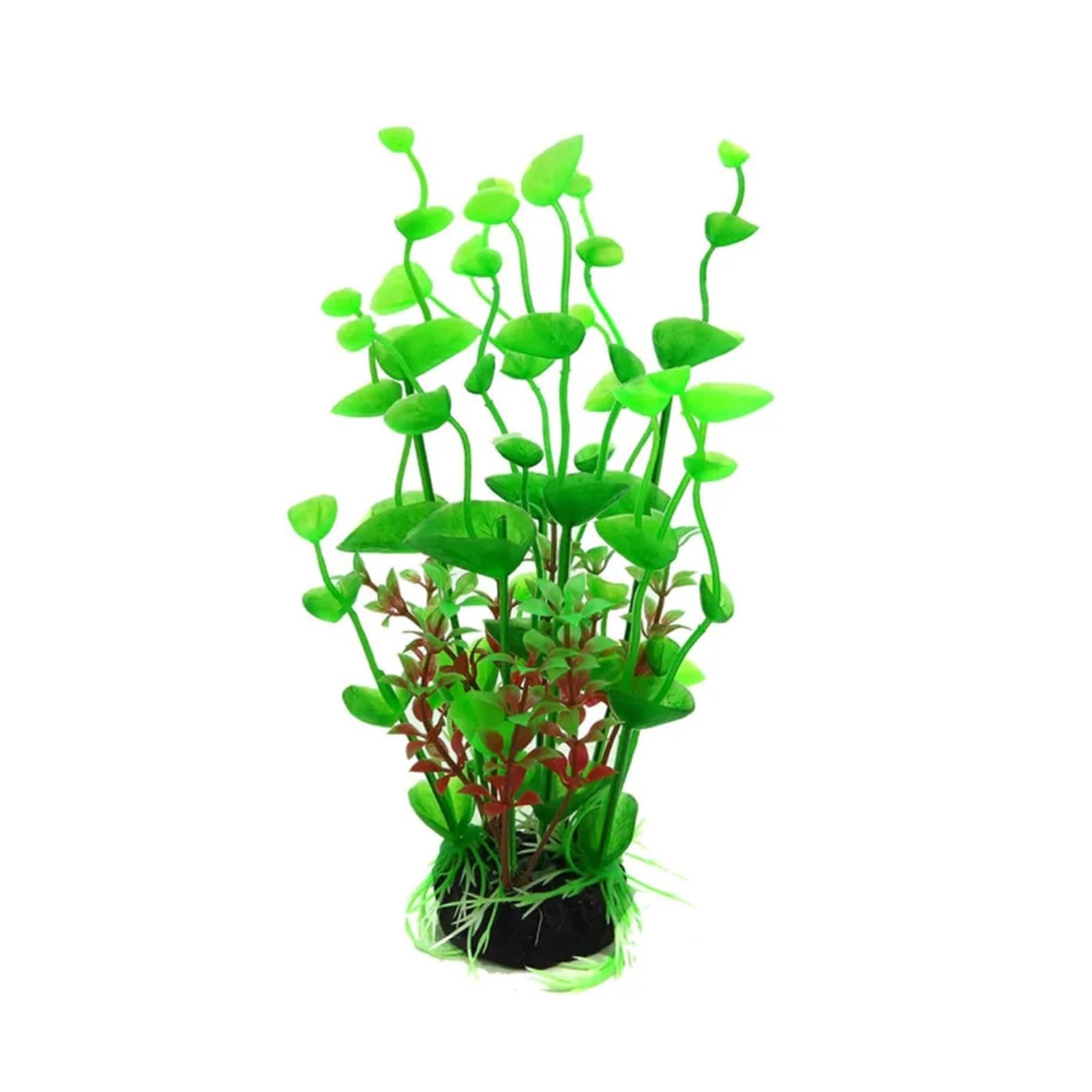 JTKSSCS Aquarium Plants 2PCS Artificial Fake Plastic Plant Aquarium Fish Tank Accessories Decoration Ornament Underwater(Green)