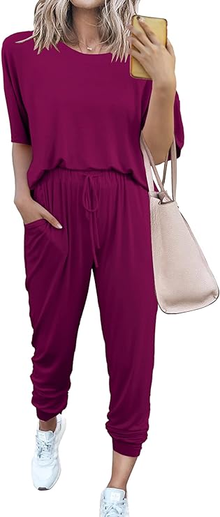 PRETTYGARDEN Women's Two Piece Sets 2025 Summer Spring Jogger Pants Travel Vacation Lounge Outfits Airplane Matching Clothes