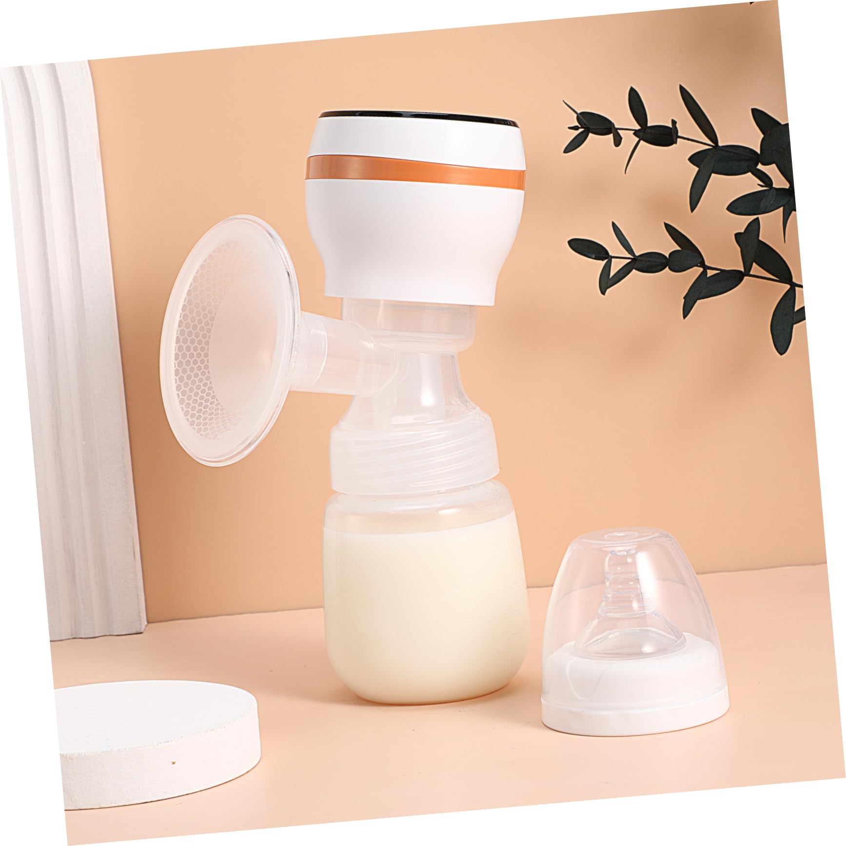 ibasenice 2 Pièces Version Anglaise Jaune Bouteille Biscuits De Lactation Tétines Pour Bébé Pompes Électriques Portatif Électrique Tire Lait Electrique Tire-lait Sans Fil Polypropylène (pp)