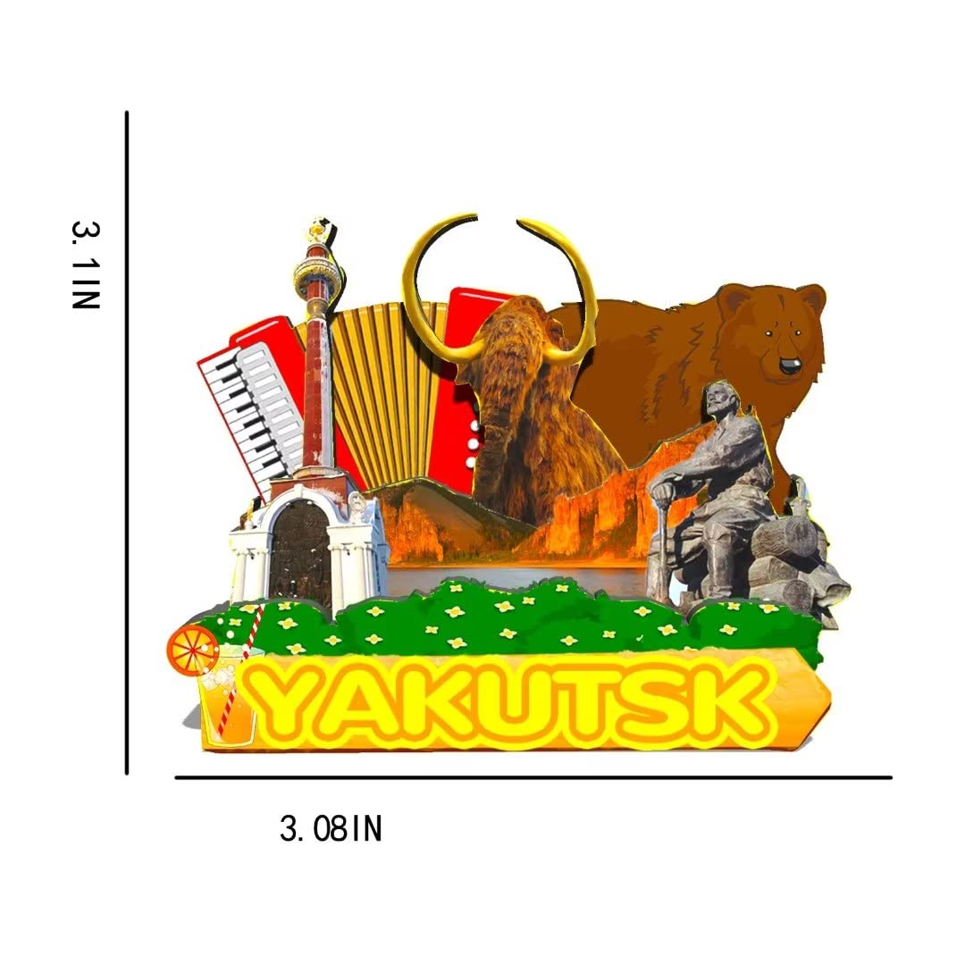 Sviyazhsk Island Russia magnete frigorifero 3D viaggio souvenir decorazione frigorifero adesivo magnetico collezione artigianale