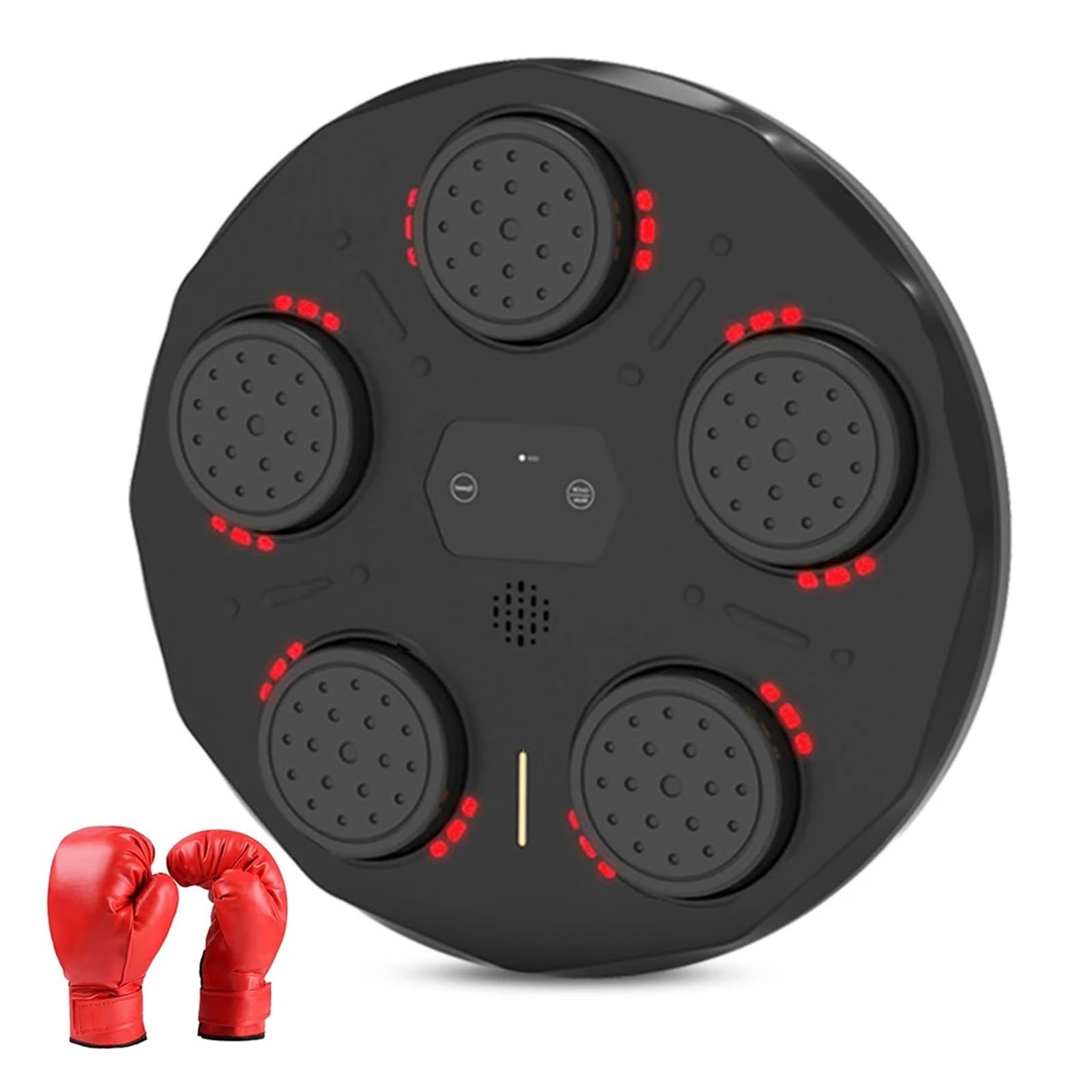 Equipo de Gimnasio de Boxeo Máquina de Boxeo Musical Máquina de Entrenamiento de Tarta de Boxeo Enlace BT Almohadillas de Boxeo de música electrónica para Ejercicios en casa para niños o Adultos para