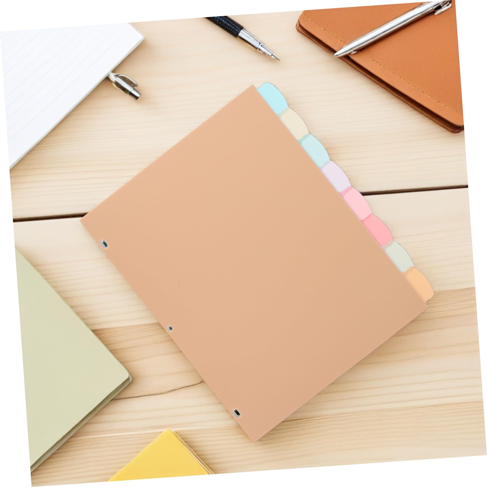 OSALADI 48 Pezzi Divisori per Raccoglitore Mobili Colorati Formato per Ufficio e Scuola Materiali Resistenti e Facili da Scrivere