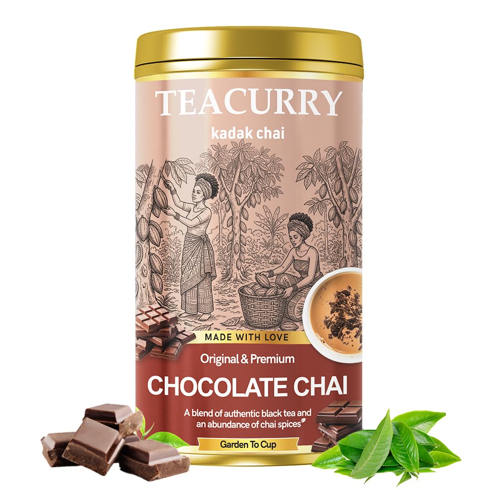 Just Vedic Chocolate Black Tea Patti (100 Grams, 50 Cups) - Chai for Immunity and Cholesterol-picture-21
