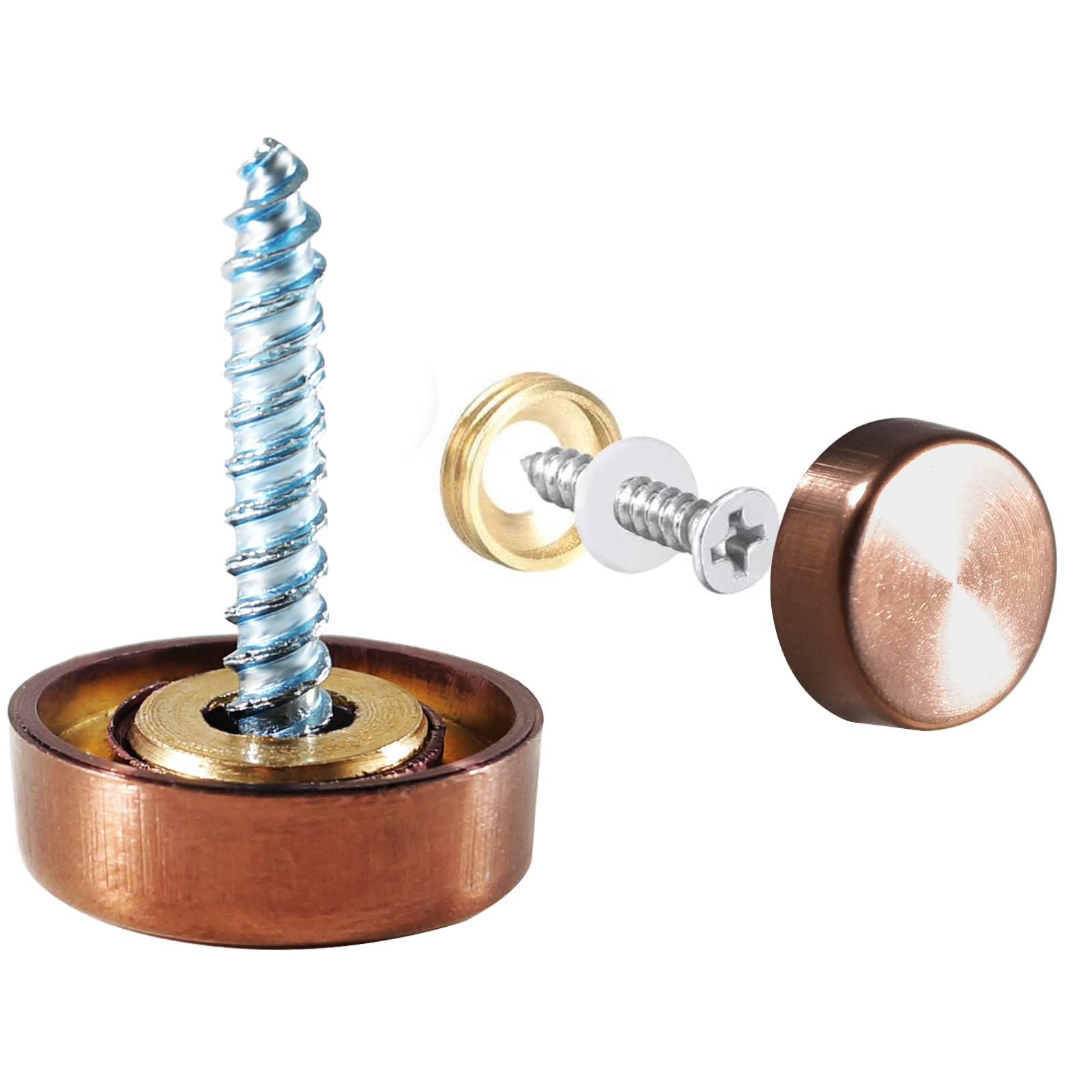 TOP-VIGOR 8Pcs 16mm Mirror Screws - Image 4