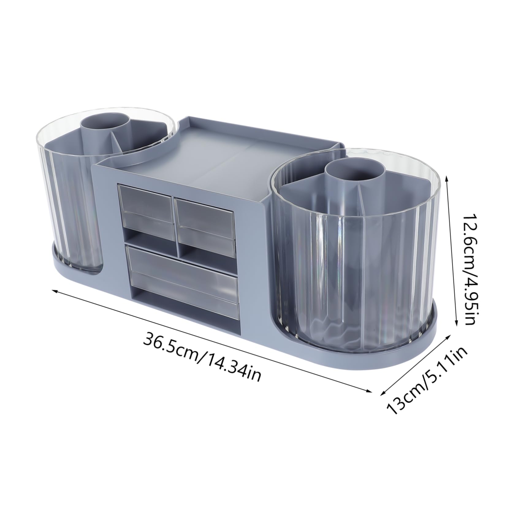 NUOBESTY Organiseur De Bureau Avec Bleus Petite Boîte De Rangement Organisation Pour Articles Divers