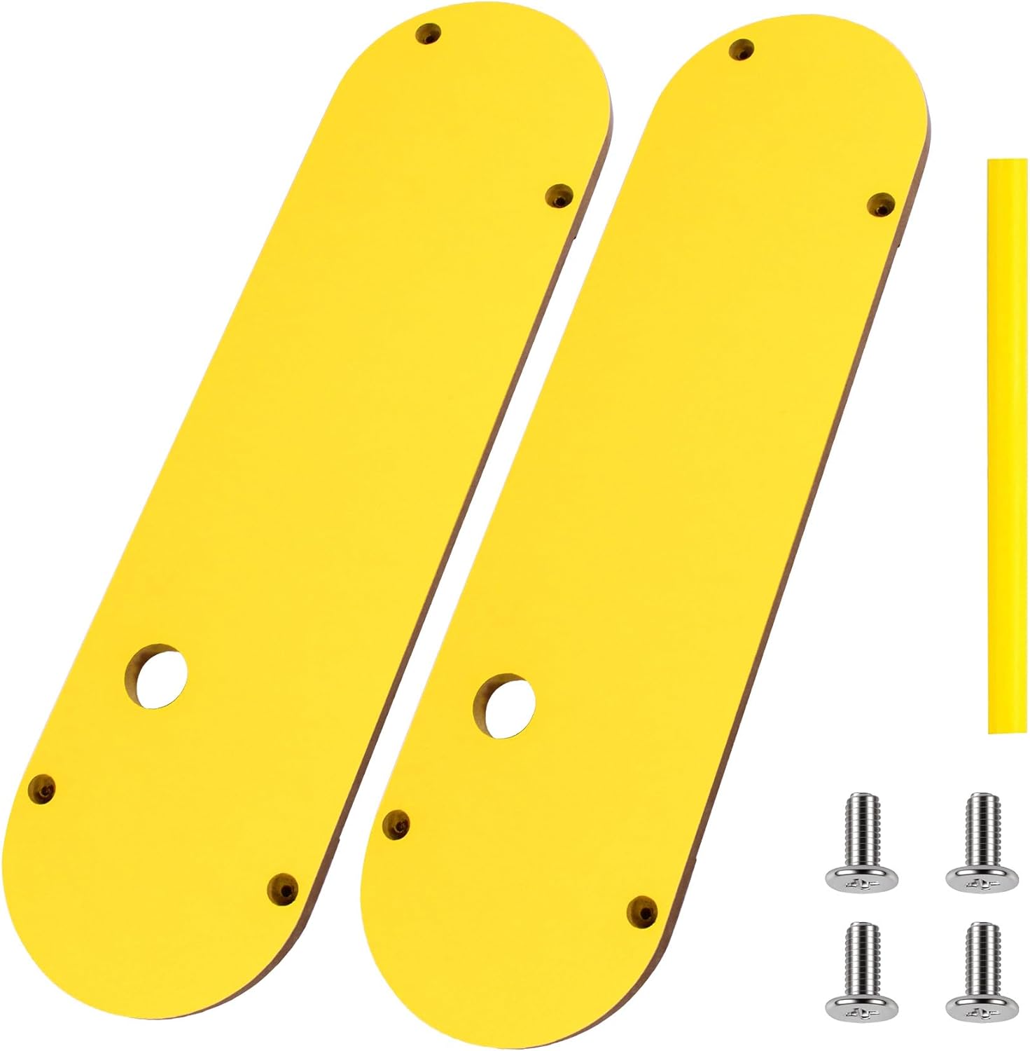 Zero Clearance Inserts for DeWalt Table Saw 7491, 7491RS, 745, 7480, 7490 (Type 1), 744, 746 - Includes Leveling Screws for Precise Cuts, 2-Pack