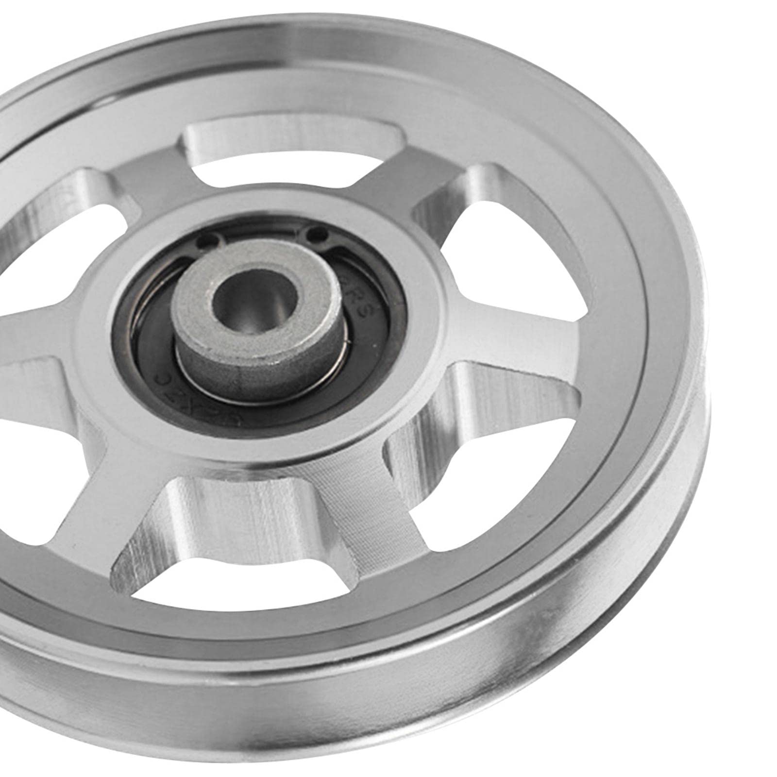 Aluminium Alloy Bearing Pulley Wheel Universal Gym Cable Wheel Replacement Argent | Sporting Goods | Fitness Running & Yoga | Strength Training | Home Gym Attachments-image-35