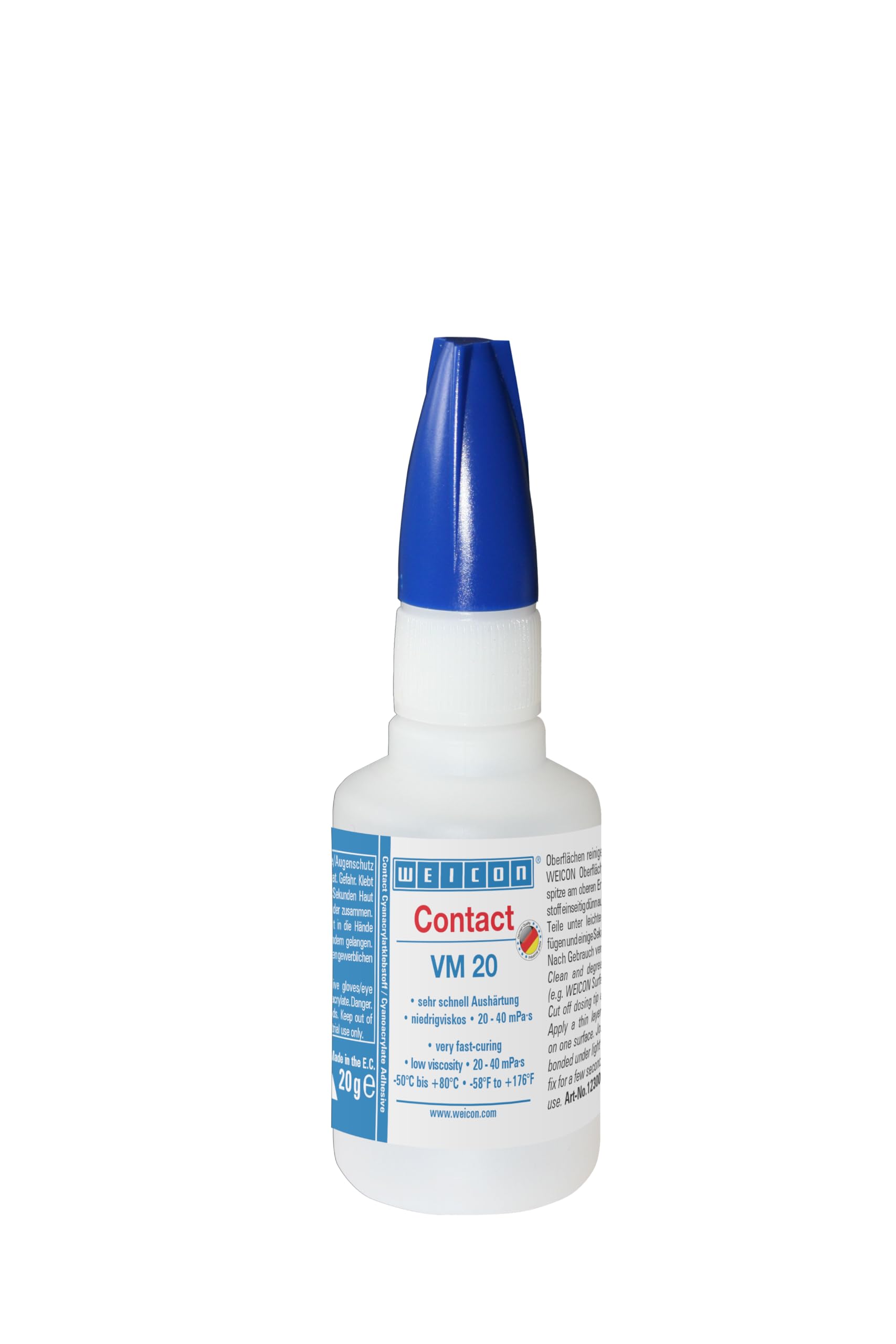 WEICONContact VM 20 Cyanoacrylate Adhesive 20 g for metal bonding of all kinds