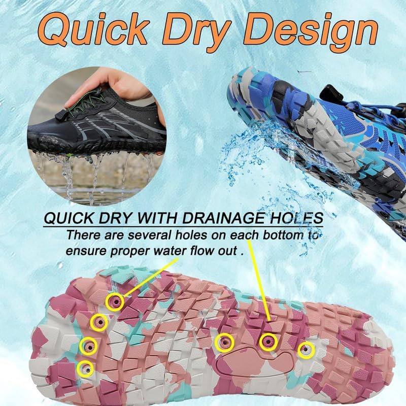 LIZRHA Water Shoes for Men and Women Quick Dry Aqua Swim Barefoot Shoes for Outdoor Fishing Beach Pool Boat Surfing Walking Water Park and Yoqa Activities - Image 5