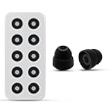 Simolio Headset Replacement Ear Tips, Silicone Earbuds Compatible with SIMOLIO 2.4GHz in Ear Wireless TV Headsets (Black, 5 Pairs)